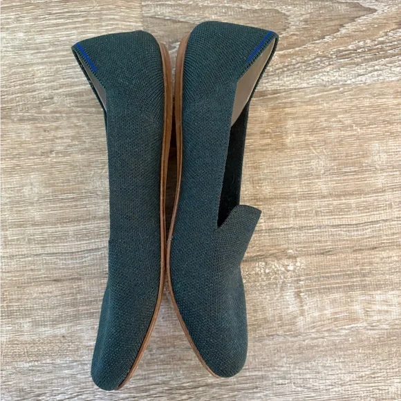 Rothy’s Green Round Toe Flats Sz 10 - Picture 3 of 7